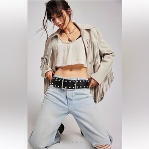 Free People Hex Hip Belt- Black